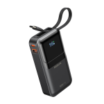 MOKiN 10,000mAh Portable Power Bank - Built-in USB-C & iOS Cables(30W)