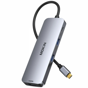 MOKiN 8 IN 1 Laptop Docking Station USB-C to Dual HDMI Adapter