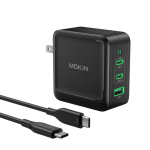 MOKiN 100W GaN USB-C Charger (3-Ports Wall Charger)