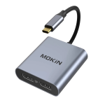 MOKiN USB-C to Dual DisplayPort Adapter