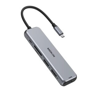 MOKiN 9 IN 1 USB-C Hub Dongle with Dual Displayport