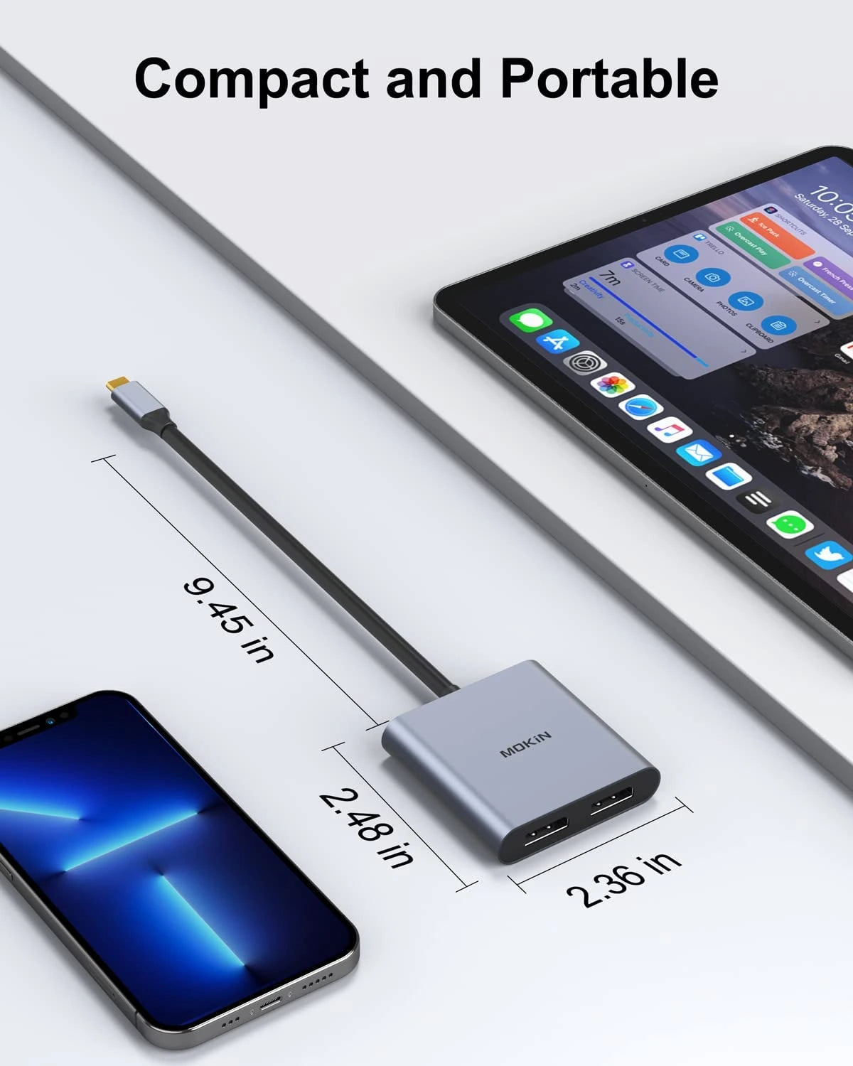 MOKiN USB-C to Dual DisplayPort Adapter - Ảnh 5