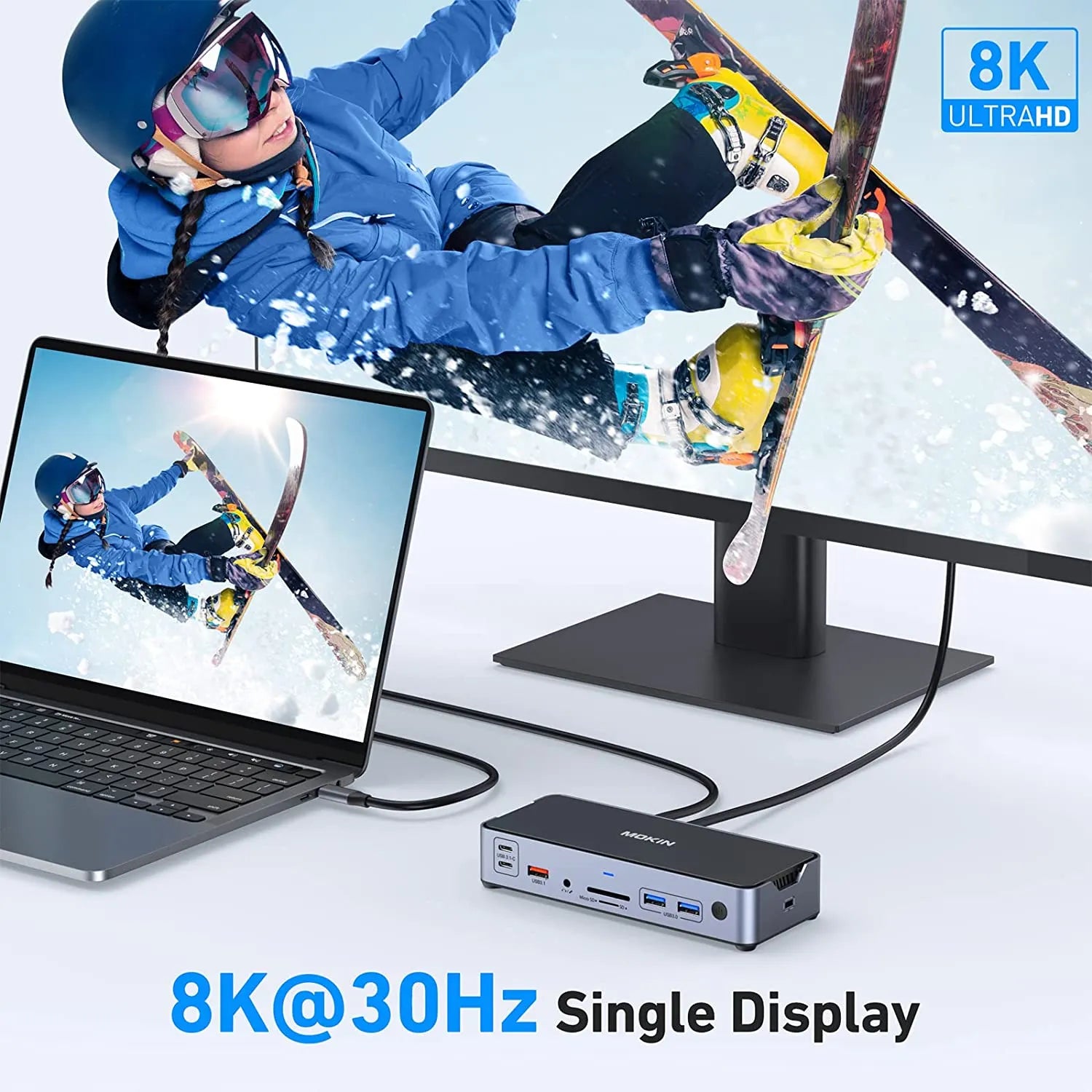 MOKiN 15 IN 1 Docking Station With 8K Resolution - Ảnh 3
