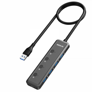 MOKiN 5-Port Ultra Slim USB 3.0 Data Extender