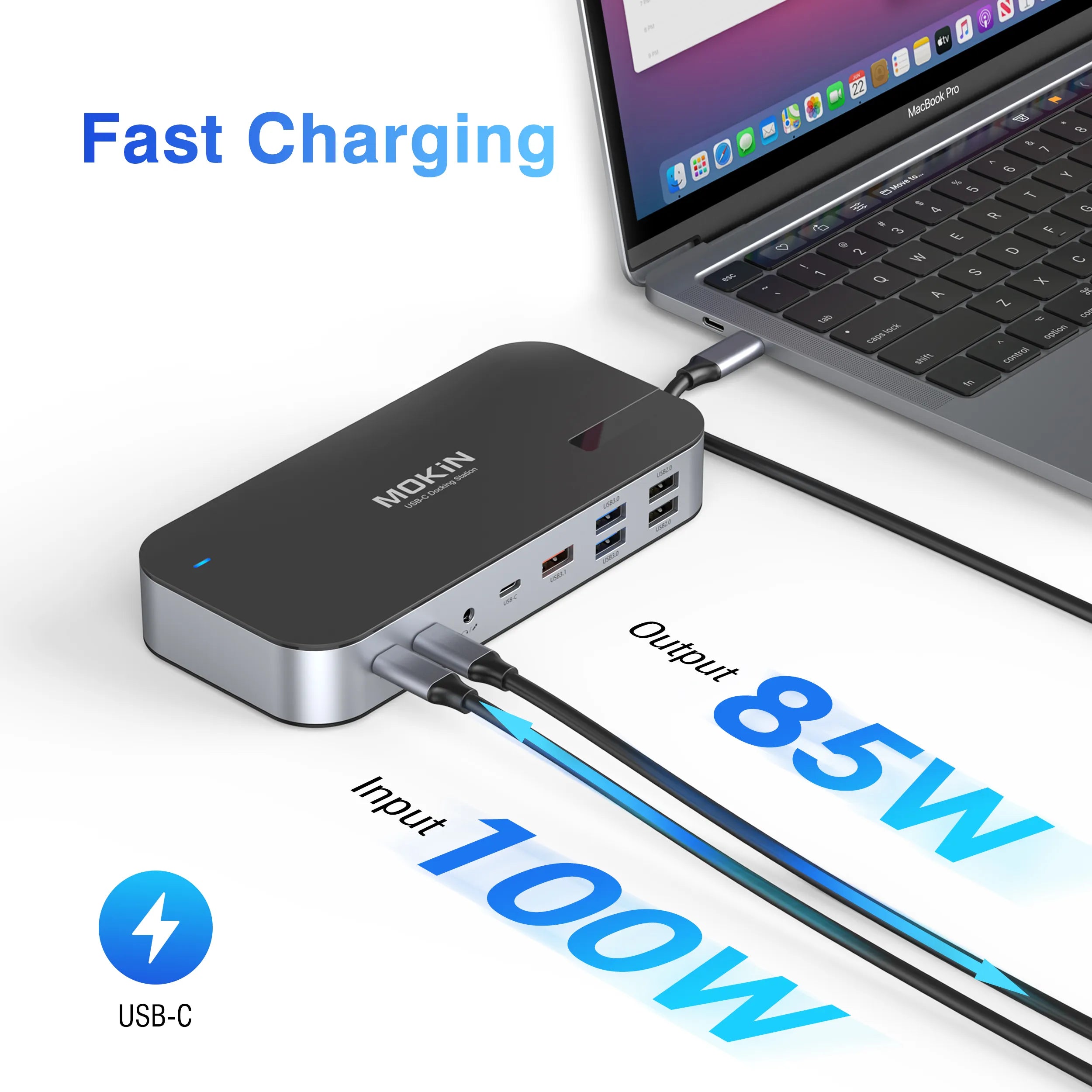 MOKiN 16-in-1 Laptop Docking Station for Triple Monitors - Ảnh 6