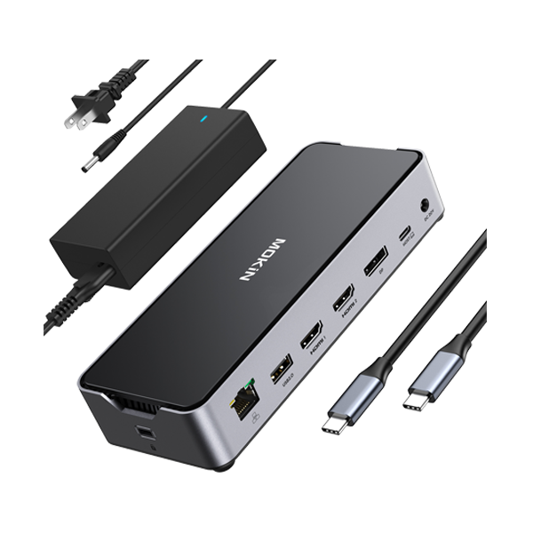MOKiN 13 IN 1 Laptop USB-C Dock Triple Monitor