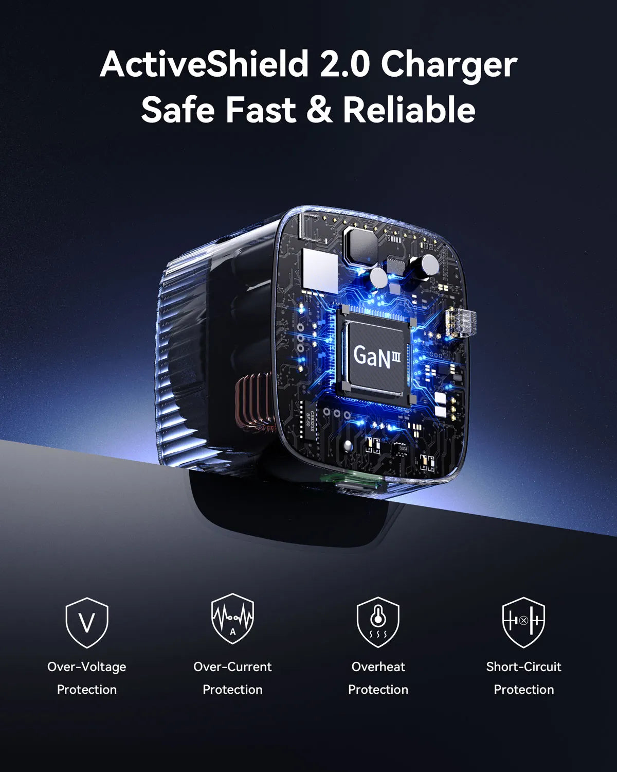 MOKiN 45W Dual Port Foldable GaN Charger with Built-in Retractable Type-C Cable for iPhone - Ảnh 7