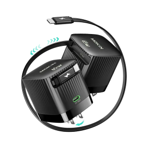MOKiN 65W Retractable GaN Charger for Fast and Convenient Charging Anywhere