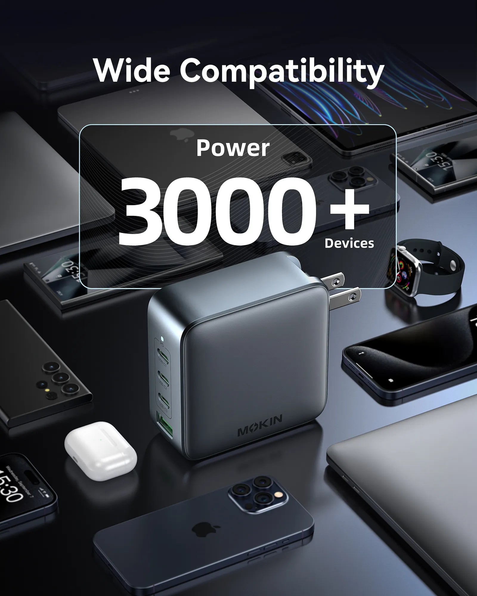 MOKiN 100W GaN Charger for Efficient Charging at Home, Office, and On the Go - Ảnh 6