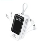 MOKiN Fast Charging Power Bank with USB-C & iOS Cables | 18400mAh 65W