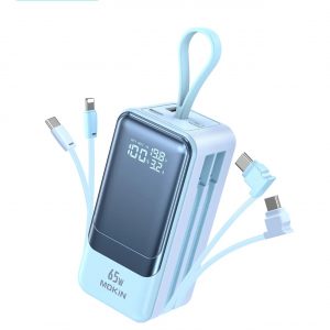MOKiN 65W Portable Power Bank - 18400mAh, Laptop-Ready, Safe Charging