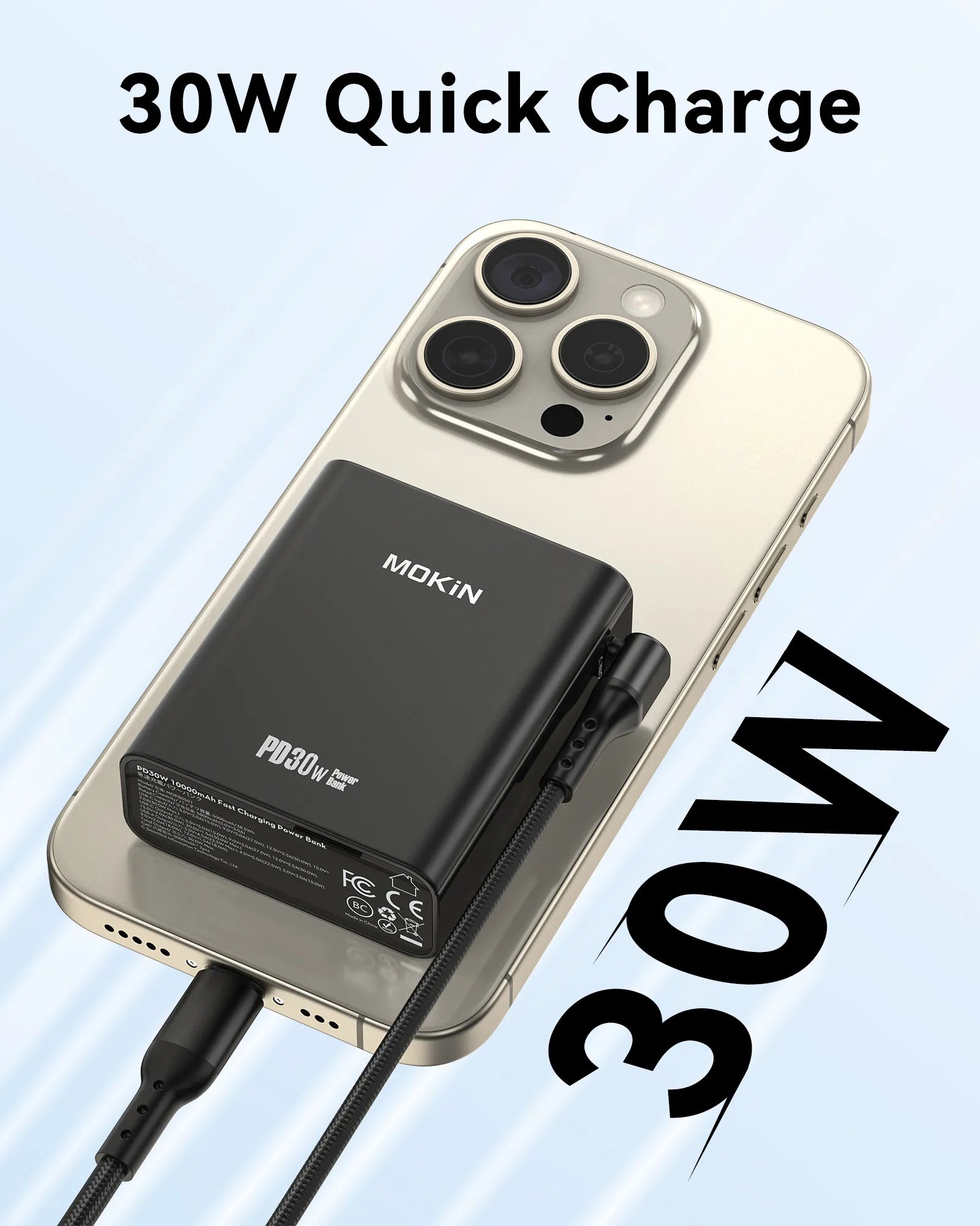 MOKiN Fast Charging Portable Power Bank | 10000mAh 30W - Ảnh 2