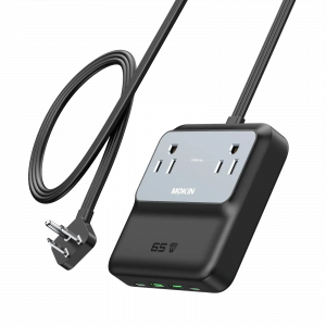 MOKiN 65W 6-in-1 Charging Station for a Cleaner and More Organized Desk Setup
