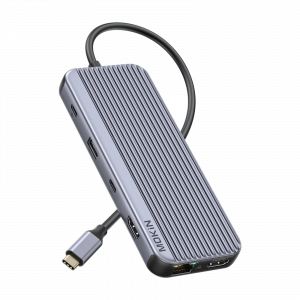 MOKiN 9-in-1 USB-C Hub with Triple Display for Laptop