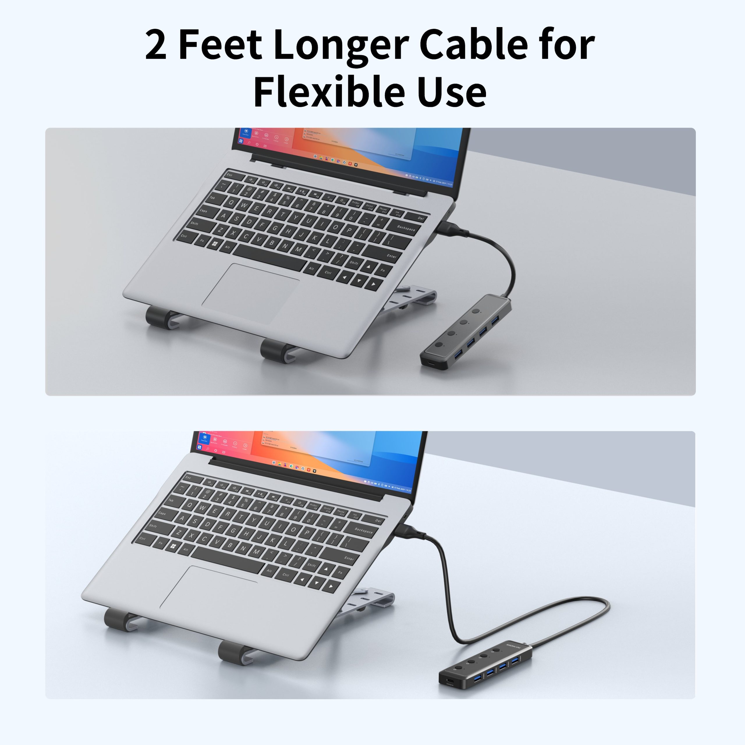 MOKiN 5-Port Ultra Slim USB 3.0 Data Extender - Ảnh 9