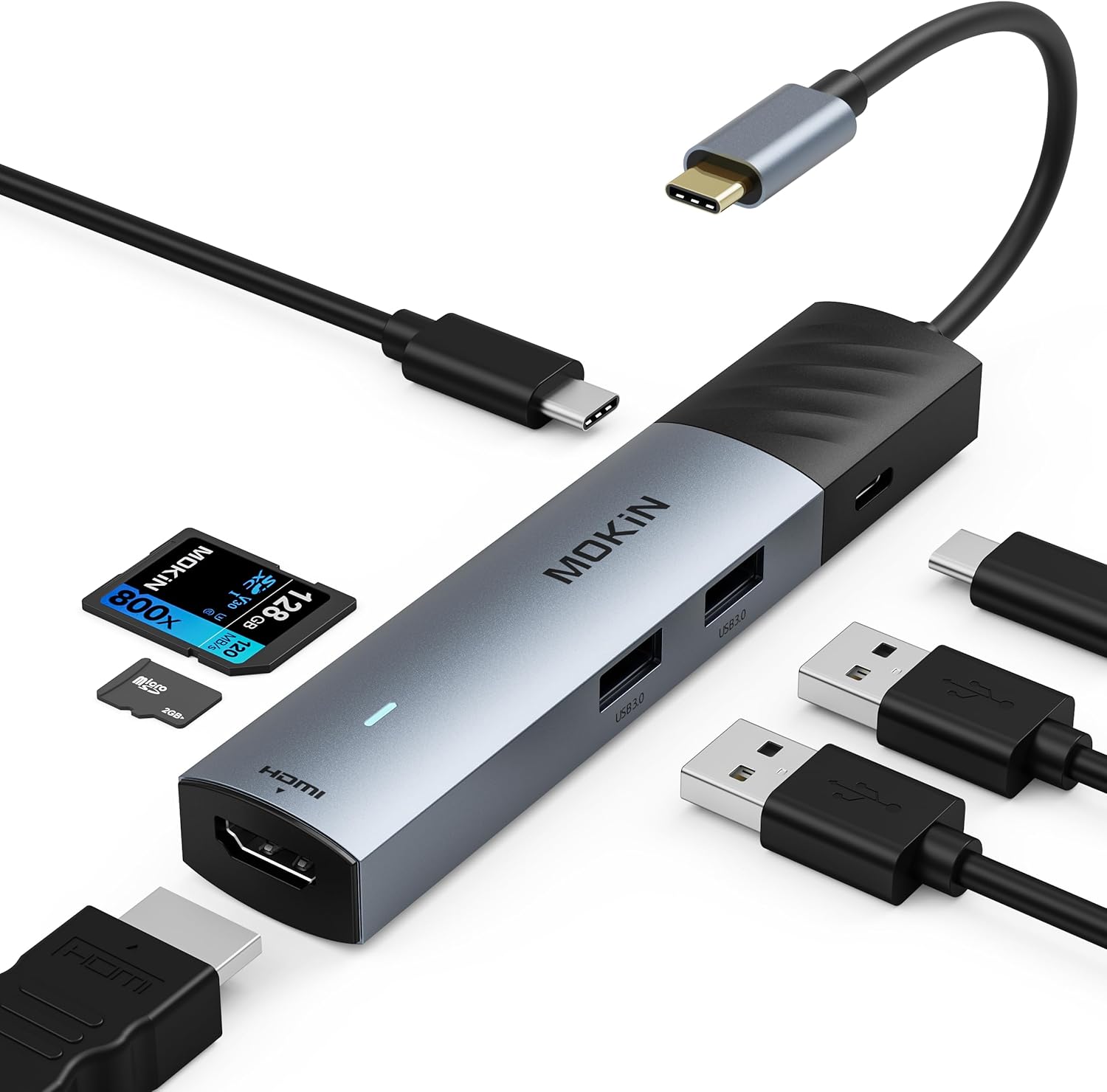 MOKiN 7 in 1 USB C Hub with HDMI