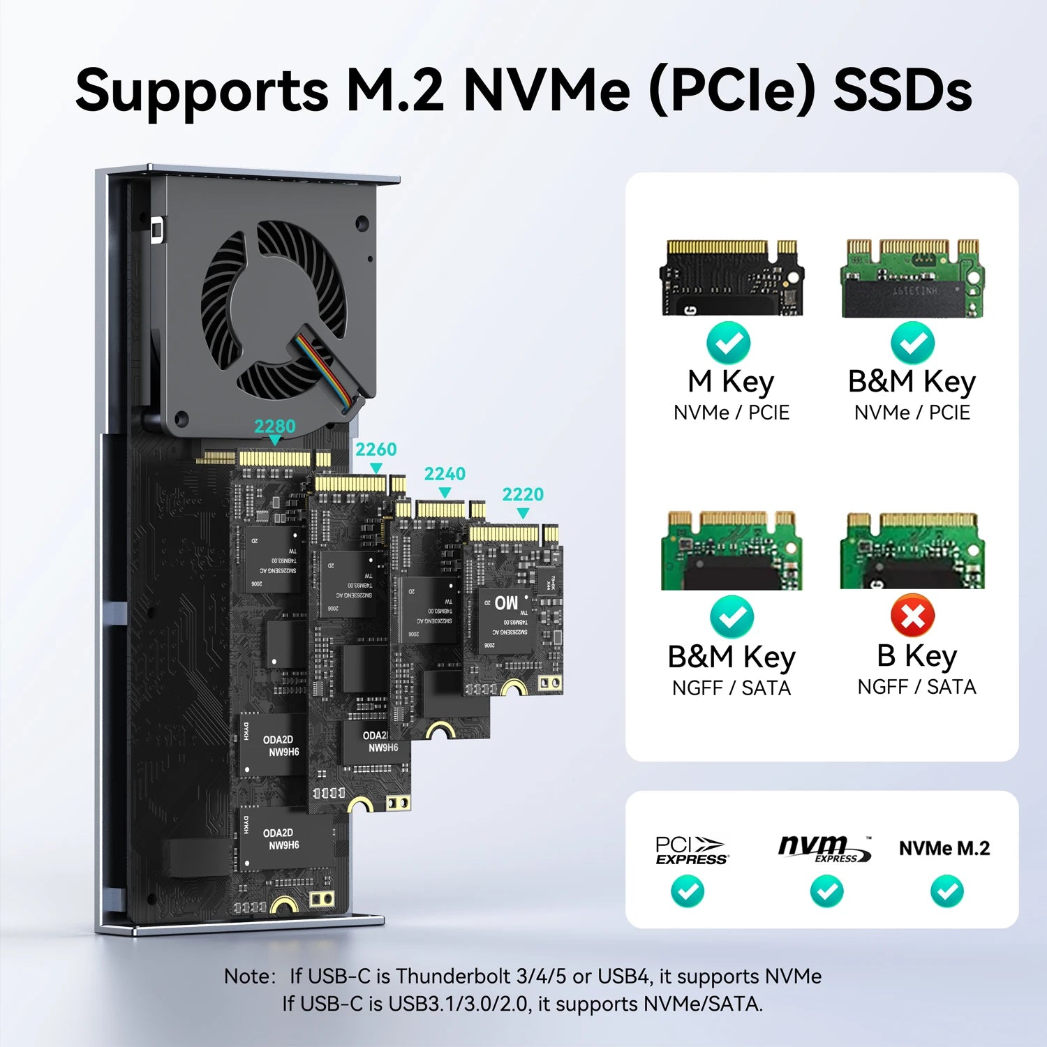 MOKiN Thunderbolt 5 SSD Enclosure 80Gbps Speed - Ảnh 6