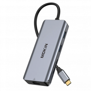 MOKiN 9 IN 1 USB-C Adapter with Dual HDMI & Ethernet Port