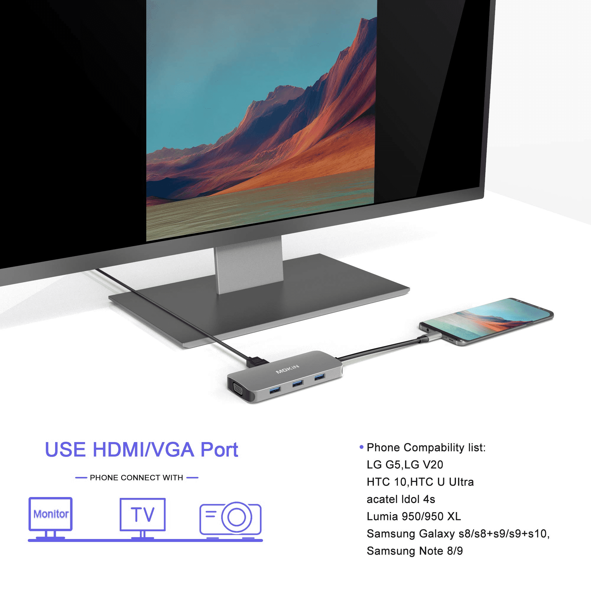MOKiN 8 IN 1 USB-C Hub Multiport Adapter for MacBook Pro - Ảnh 7