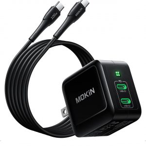 MOKiN 67W GaN USB-C Charger Foldable Wall Charger