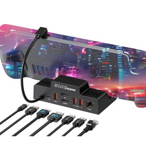 MOKiN 7-IN-1 Dual Monitor Docking Station for Steam Deck And ROG Ally