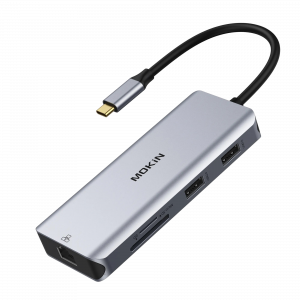 MOKiN 9 IN 1 USB-C Dual HDMI Adapter With Triple Display