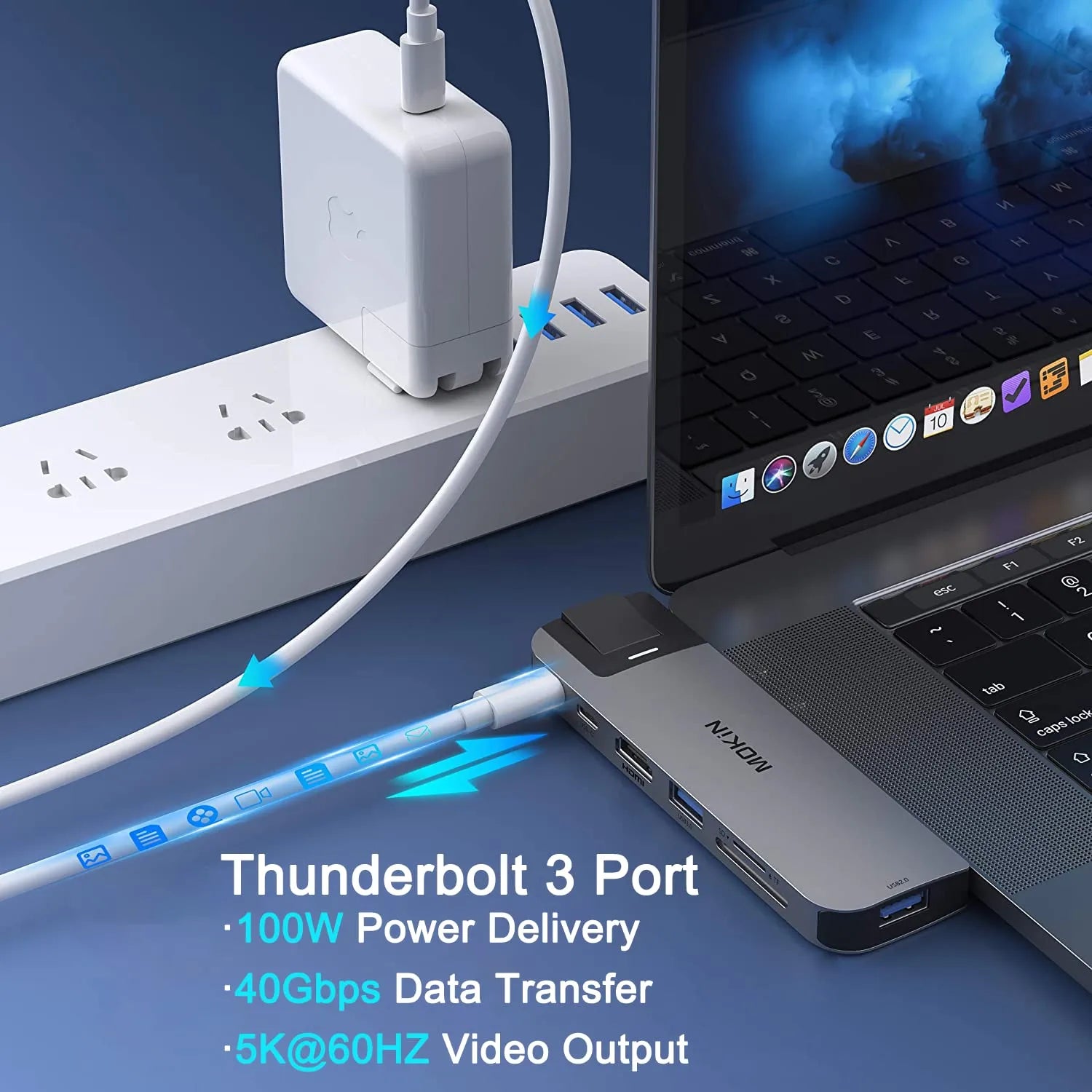 MOKiN 8-in-2 Multiport Adapter for Laptop - Ảnh 3