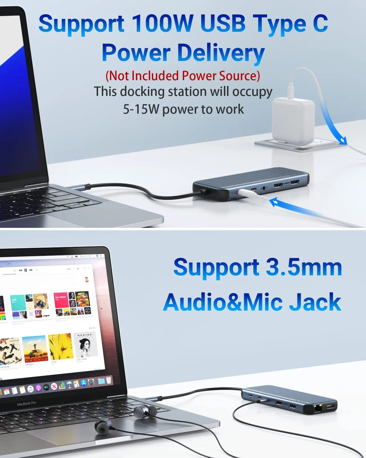 MOKiN 12 IN 1 USB-C Docking Station With 3 Monitors - Ảnh 3