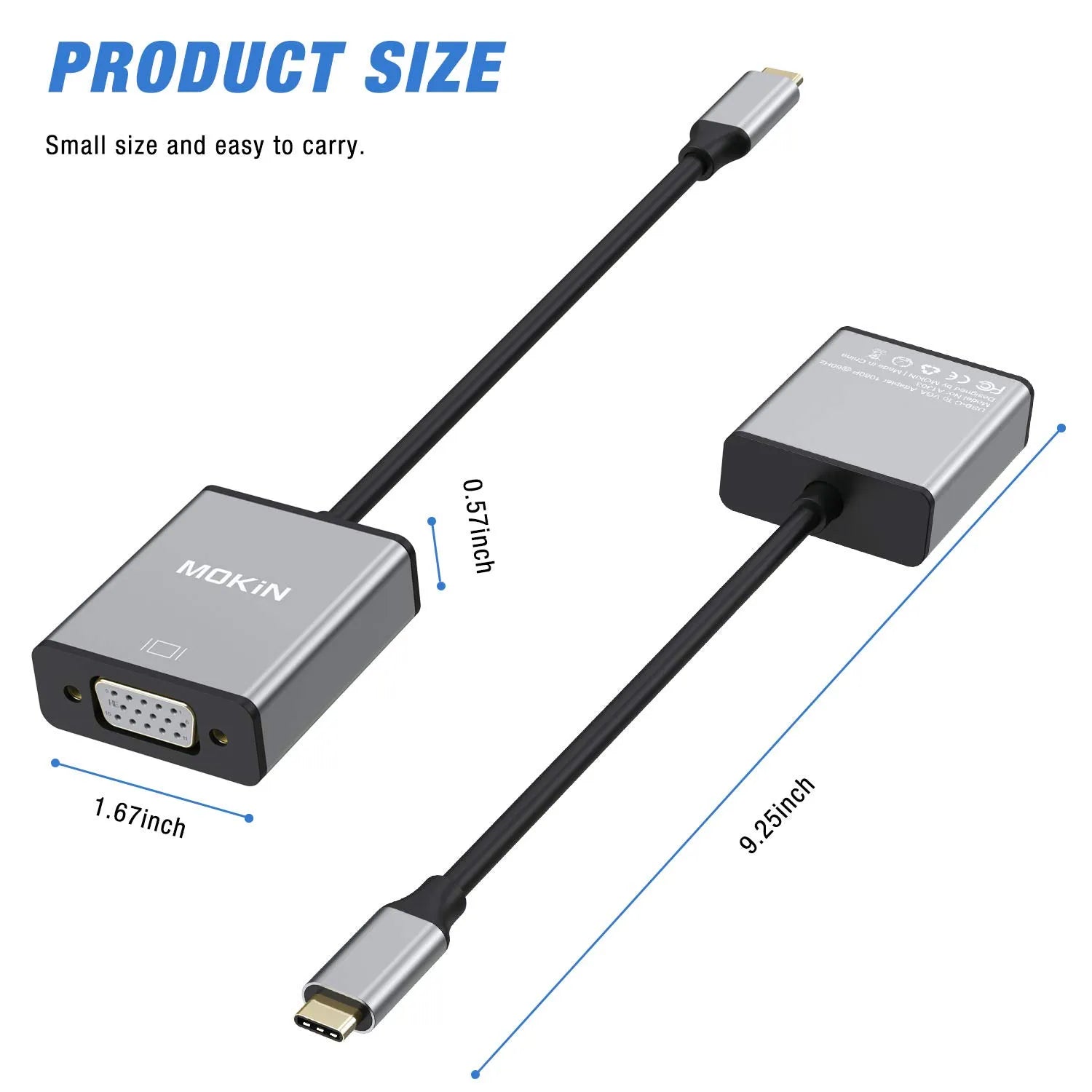 MOKiN USB C(Type C) to VGA Adapter Cable - Ảnh 6