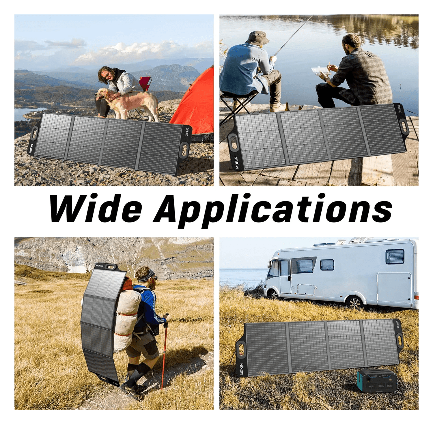 MOKiN 120W Foldable Solar Panel with Adjustable Kickstand - Ảnh 7