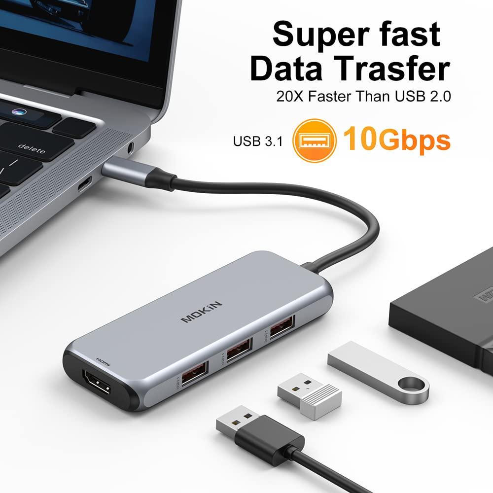 MOKiN 7 IN 1 USB-C to HDMI Adapter with 4K@60Hz - Ảnh 4