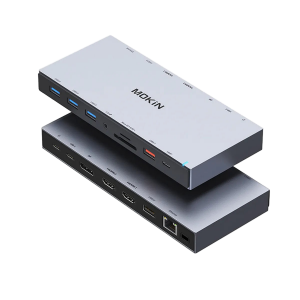 MOKiN 15 IN 1 USB-C Docking Station 3 Monitors With 2 HDMI
