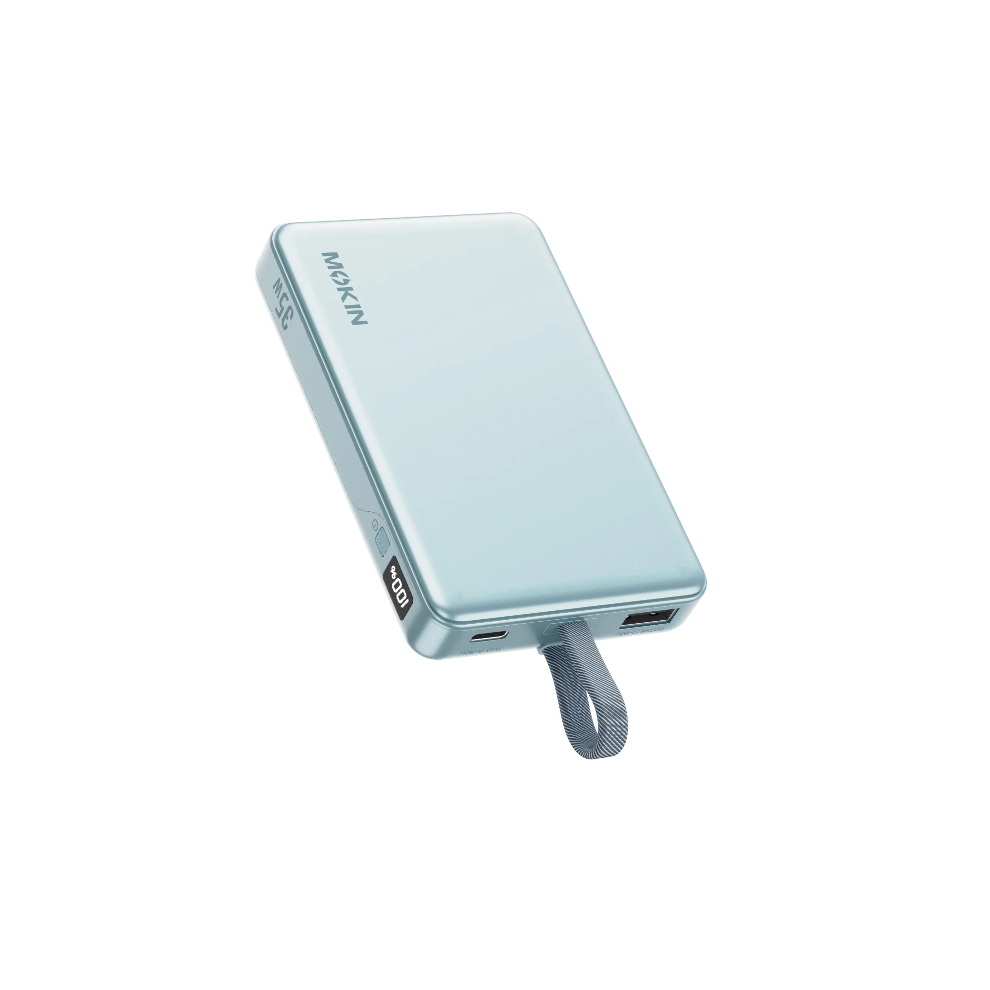 Pin Dự Phòng MOKIN MOPB0603 10000mAh 35W (CCC / 3C Certification, Built-in Type-C cable) - BLUE Pin Dự Phòng MOKIN MOPB0603 10000mAh 35W (CCC / 3C Certification, Built-in Type-C cable) - BLUE